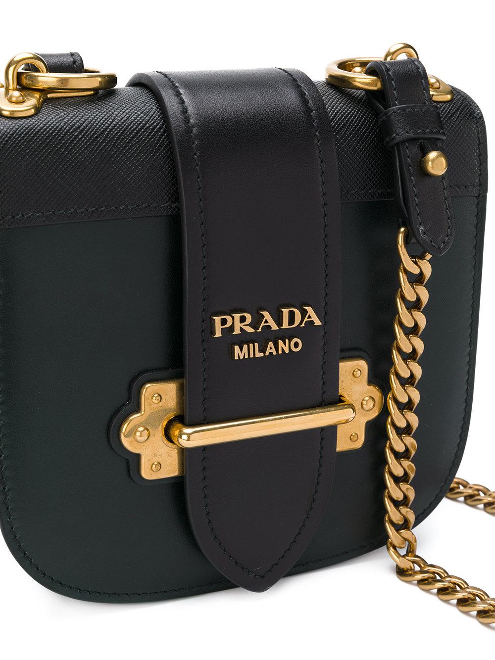 Prada Cahier Leather Shoulder Bag Literacy Basics