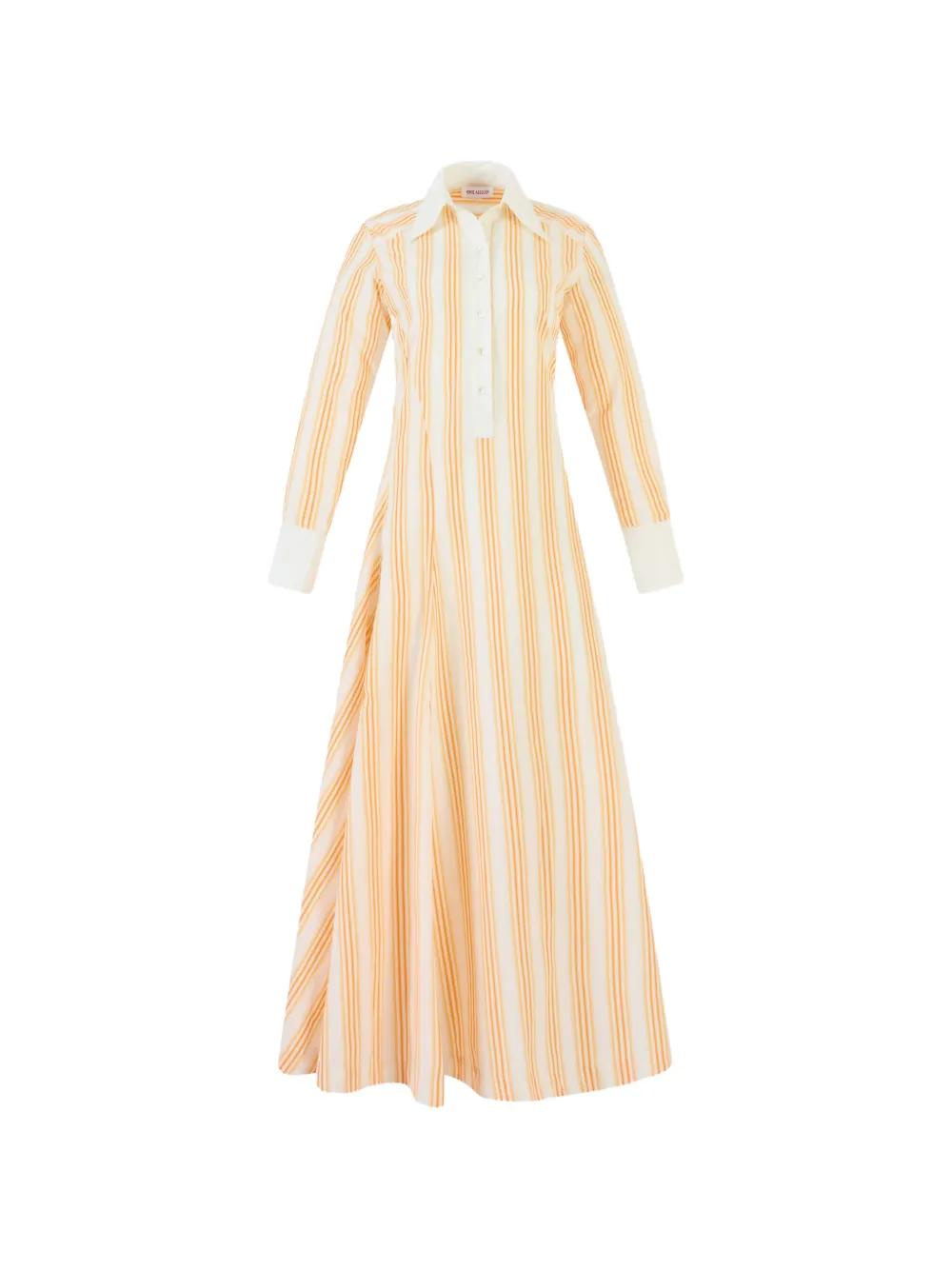 knee length dresses for ladies Retro Flowers Long Sleeve Midi Dress with Pockets, Floral Vintage Groo –  Starcove Fashion