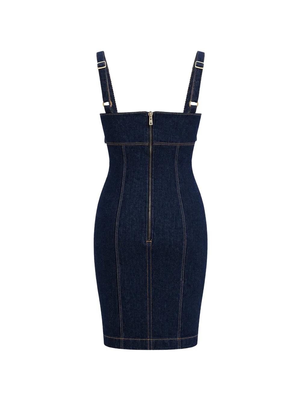 white christmas dresses Guess Factory Eco Deanna Belted Denim Dress main image 0