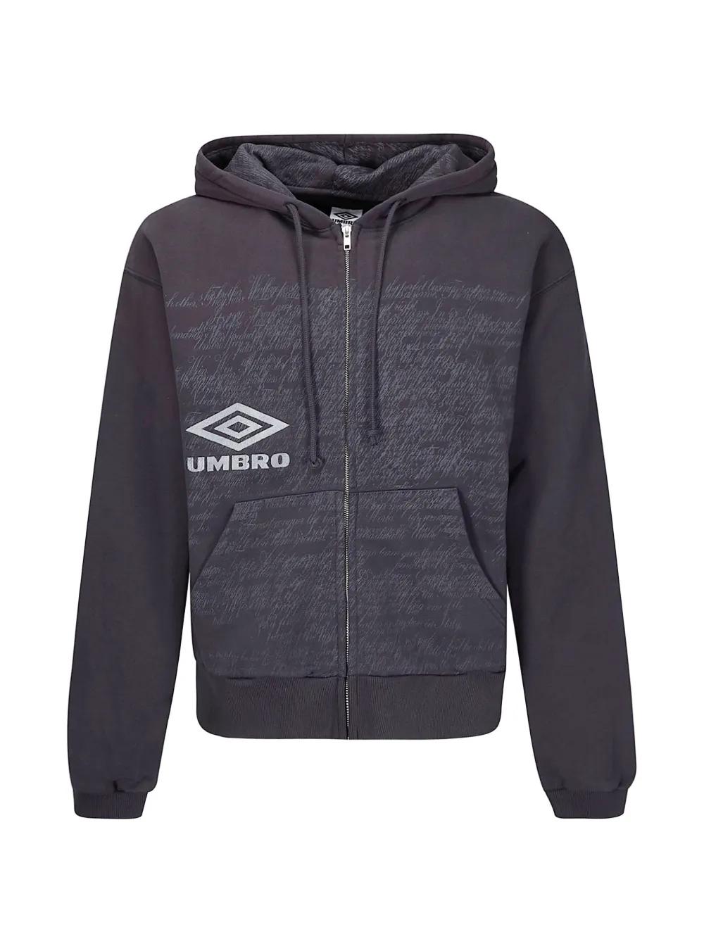 Umbro - Sweat à capuche en polaire à bandes latérales - Bleu