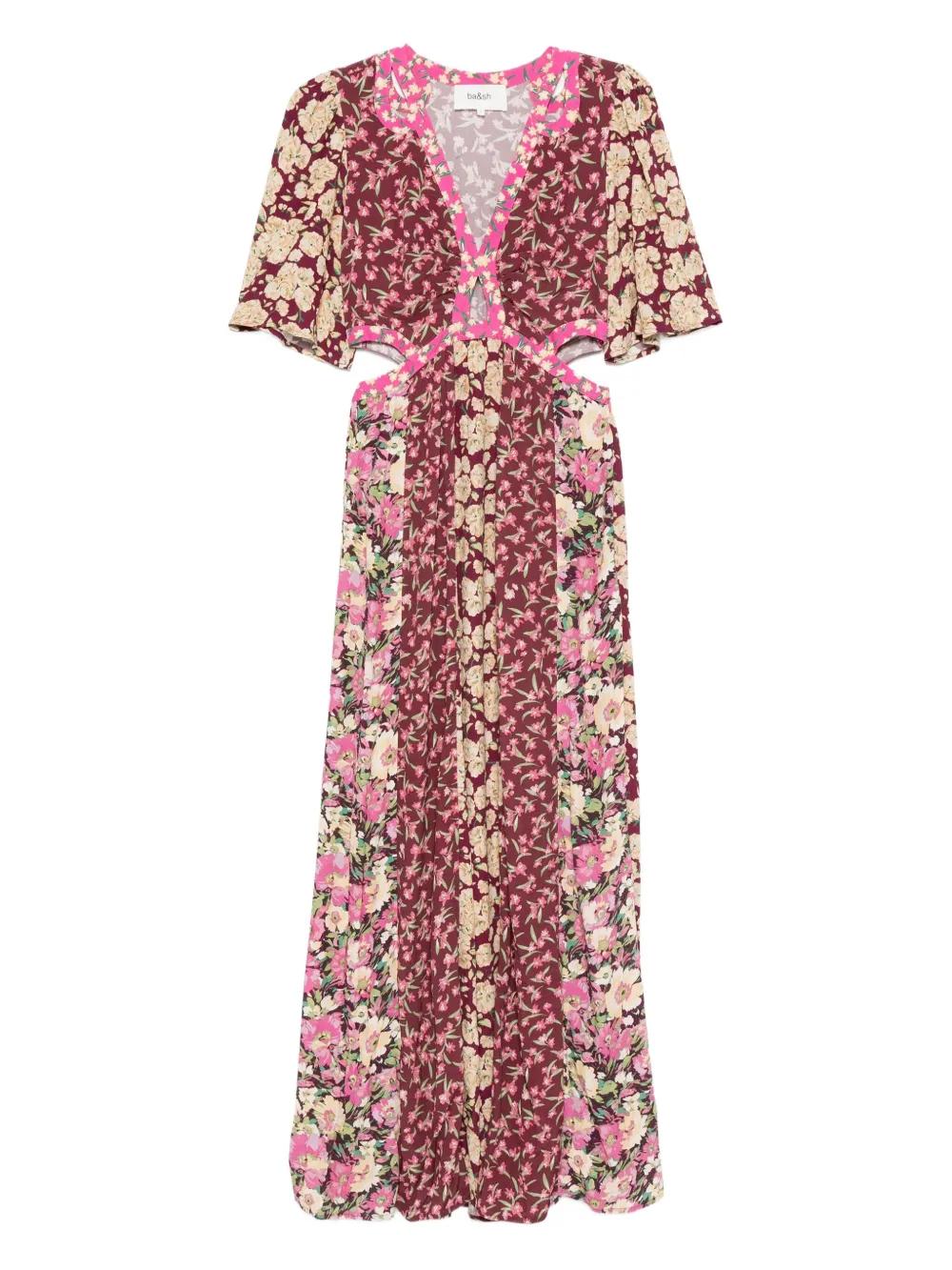 bash cut out dress Maxi dress with cut-out detail Candy | green... | ba&sh
