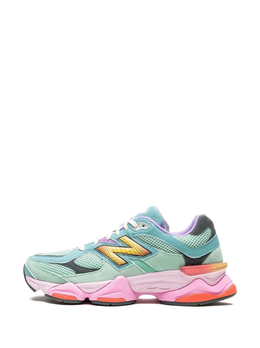 New Balance 9060 "sage Leaf/neo Flame" Sneakers in Green | Lyst