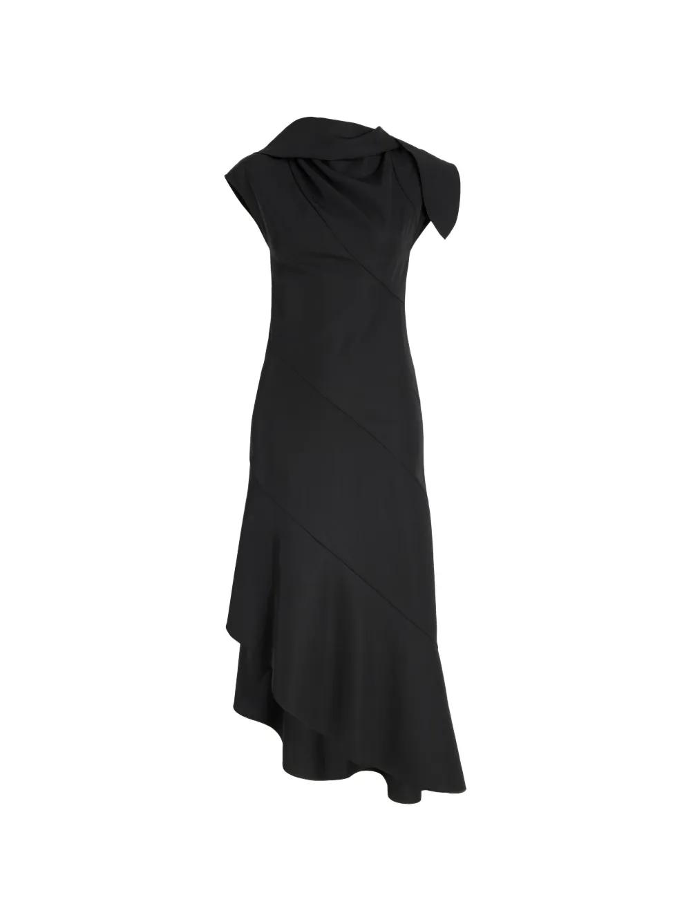 proenza schouler asymmetric wool blend dress Designer Asymmetrical Tiered Dresses for Women - Up to 66% off Knitted dresses