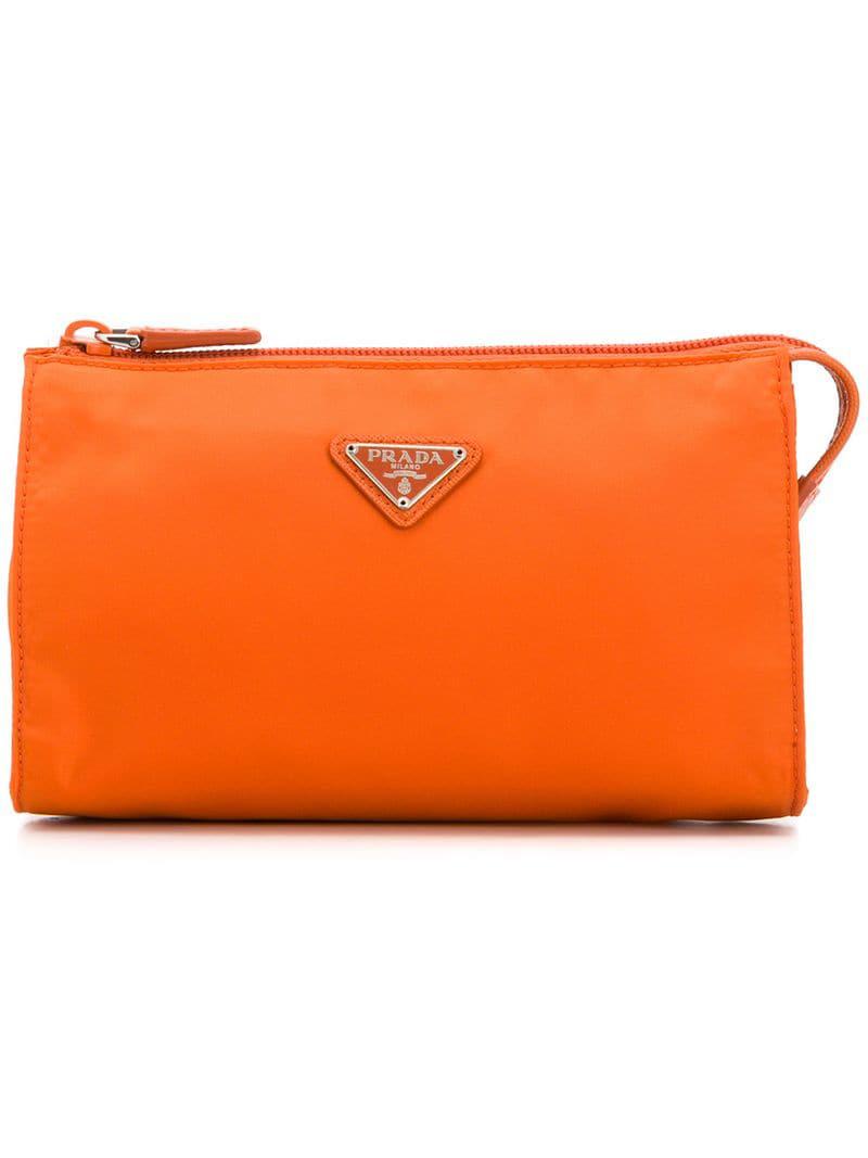 Prada Makeup Bag in Orange for Men Lyst