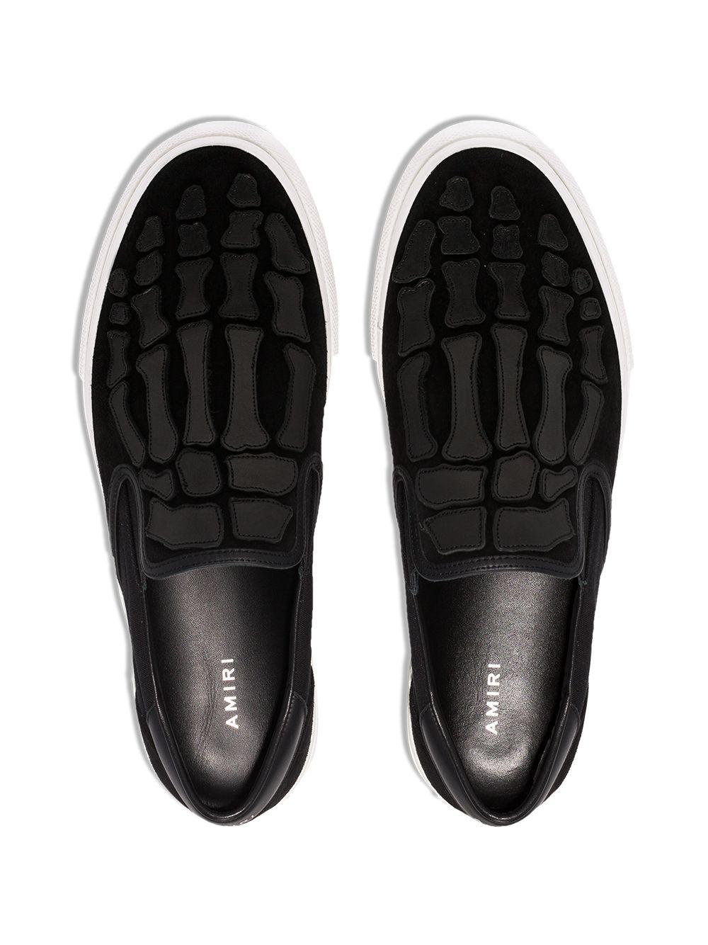 Amiri Skeleton Slip-on Sneakers in Black for Men - Lyst