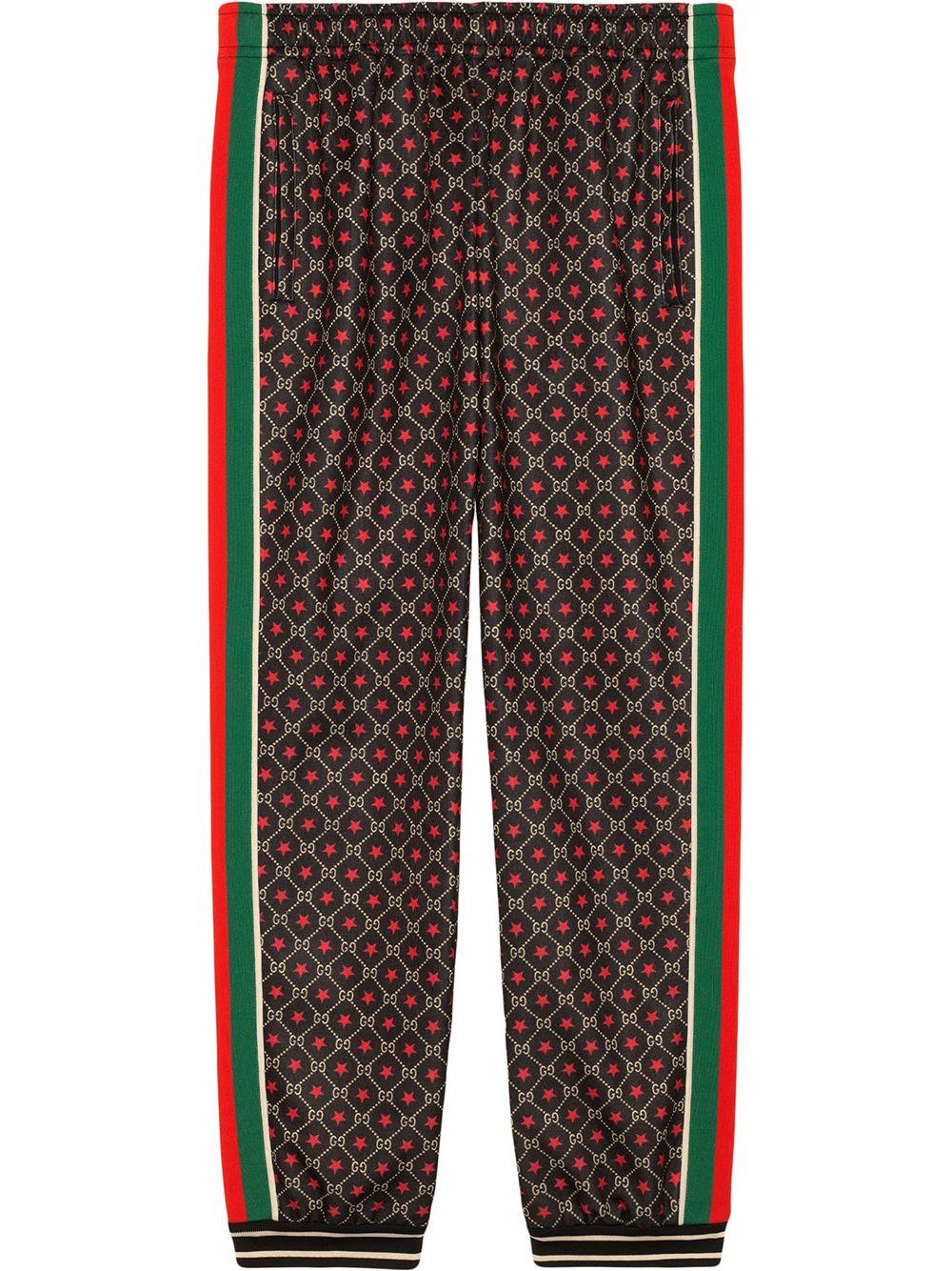 Gucci Star-print Track Pants in Brown for Men | Lyst