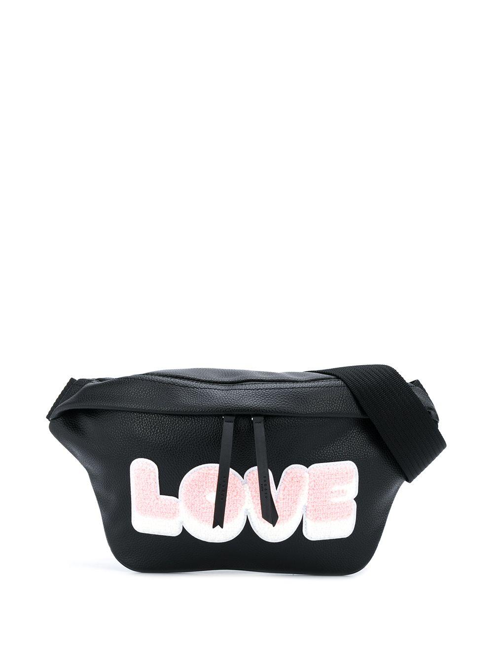 Sandro Love Print Belt Bag in Black for Men | Lyst