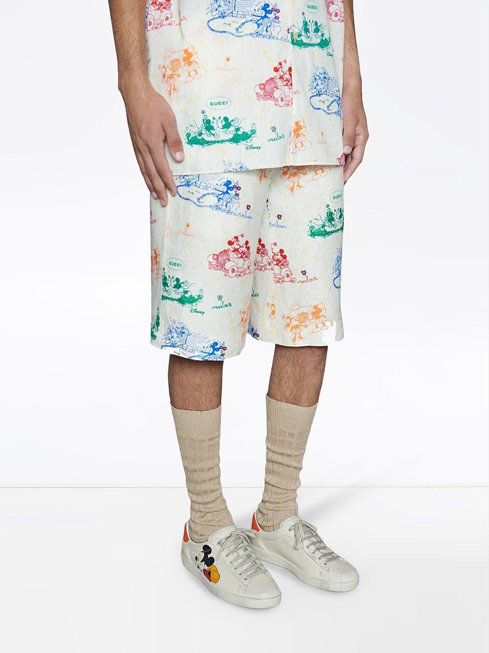 Gucci Mens White Men's X Disney Mickey 