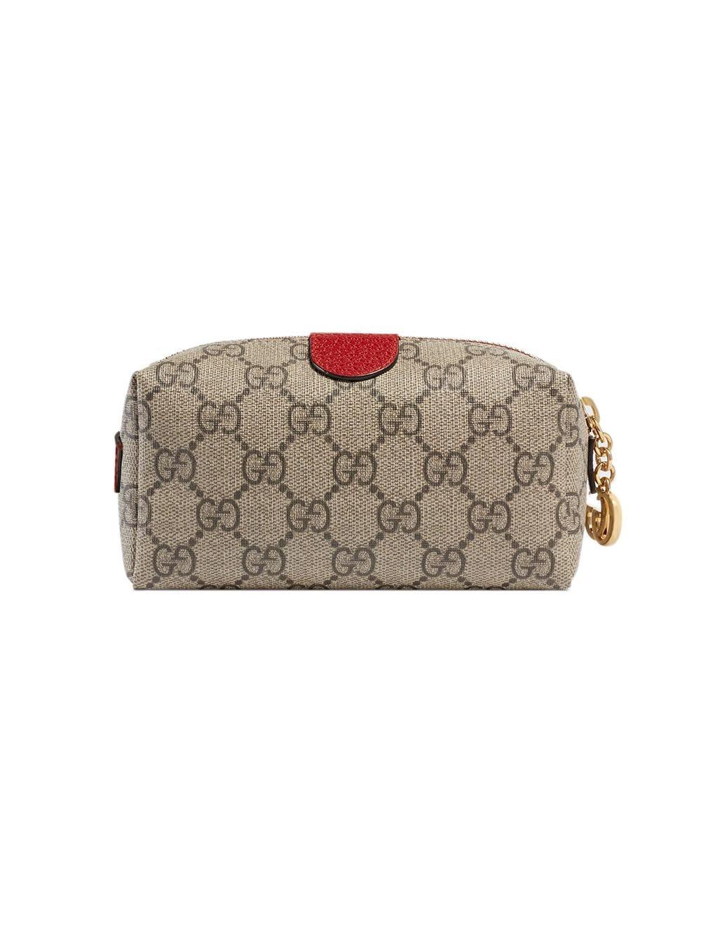 Brown GG Supreme Canvas Ophidia Cosmetic Case GUCCI® BE | nursery.com.pk