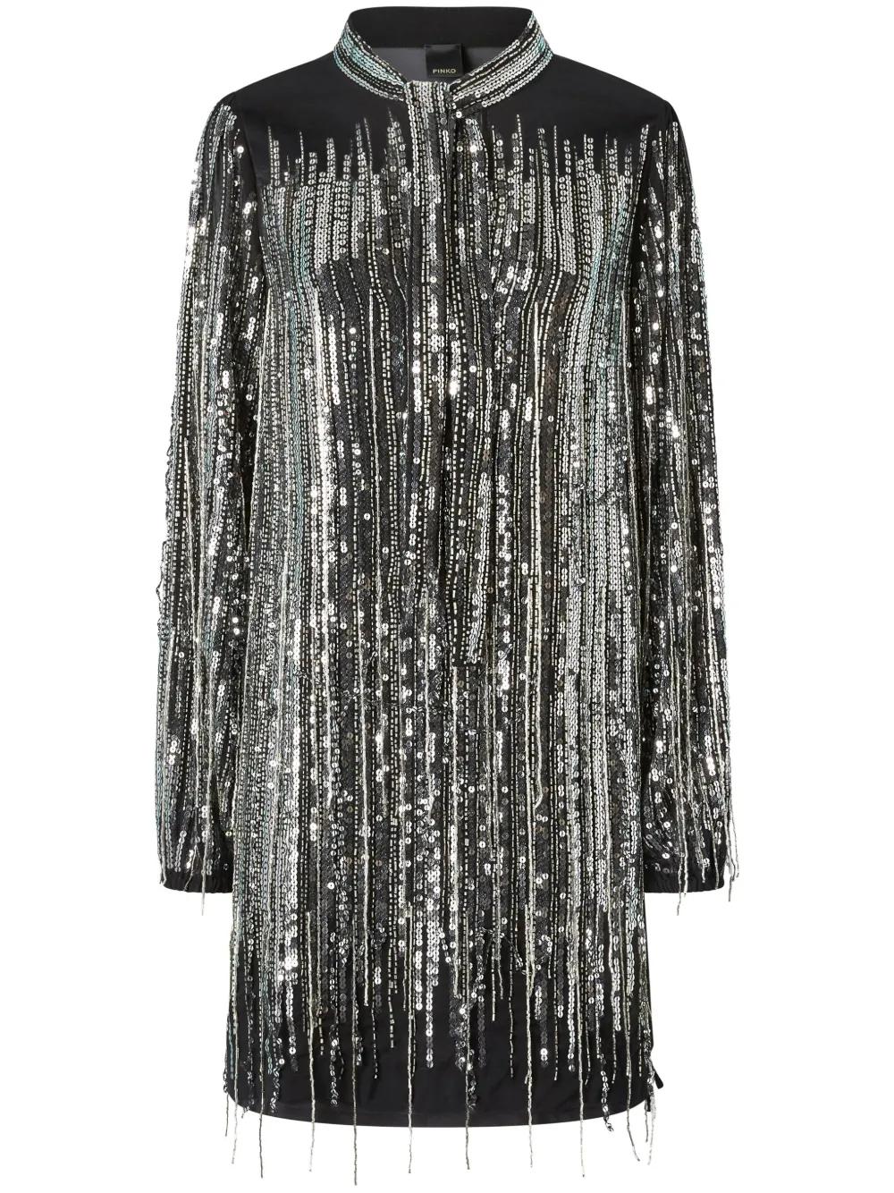 pinko sequin dress PINKO SEQUIN DRESS SIZE 4