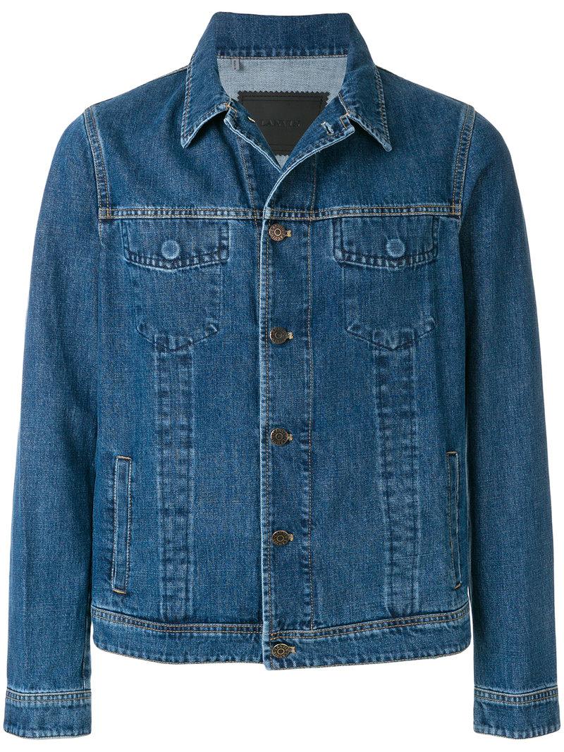 Lyst - Lanvin Classic Denim Jacket in Blue for Men