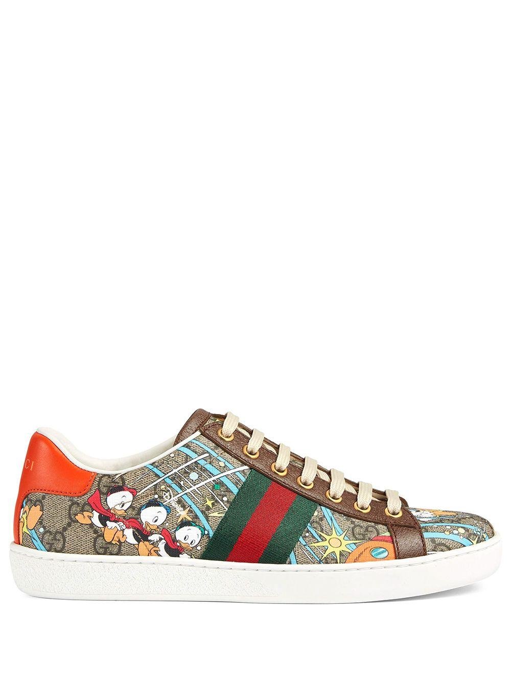 Gucci New Ace Donald Duck Sneakers | Lyst