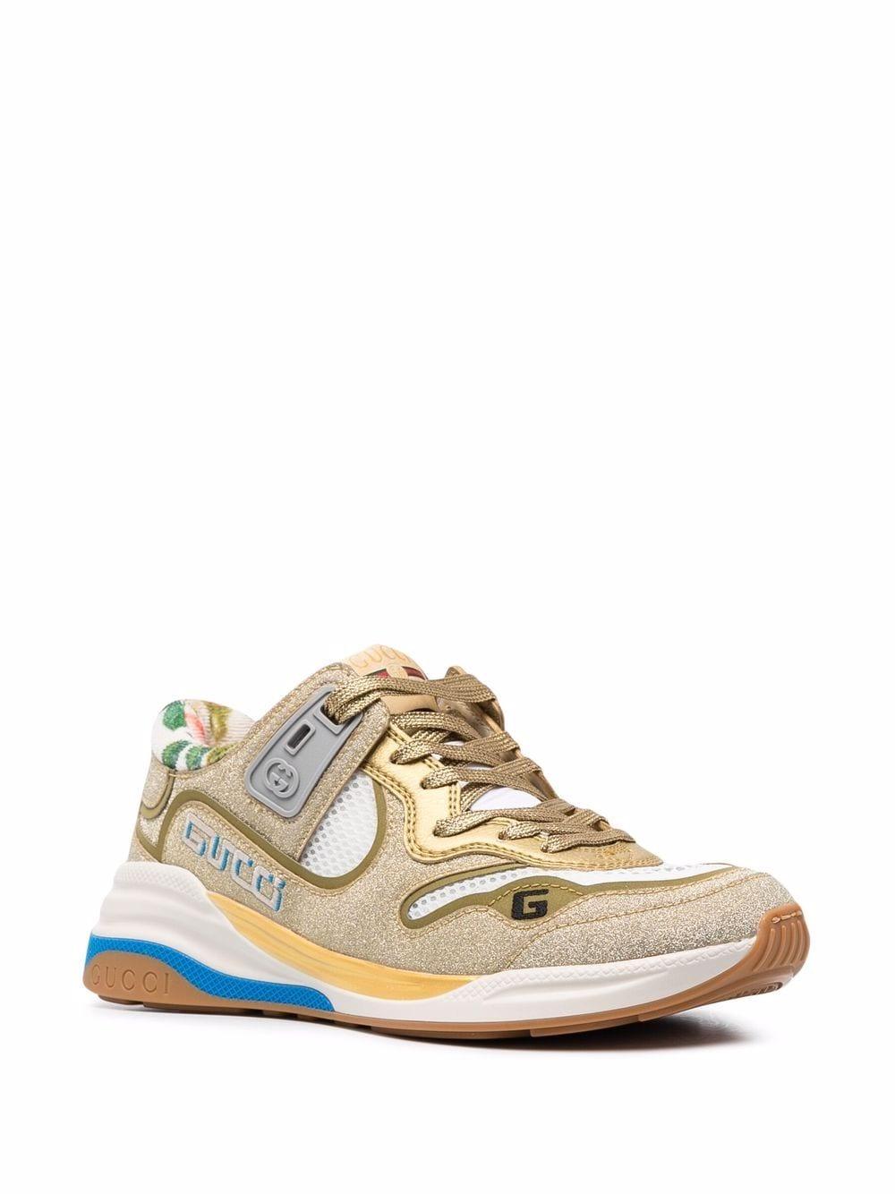 Gucci Leer Ultrapace Sneakers in het Metallic - Lyst