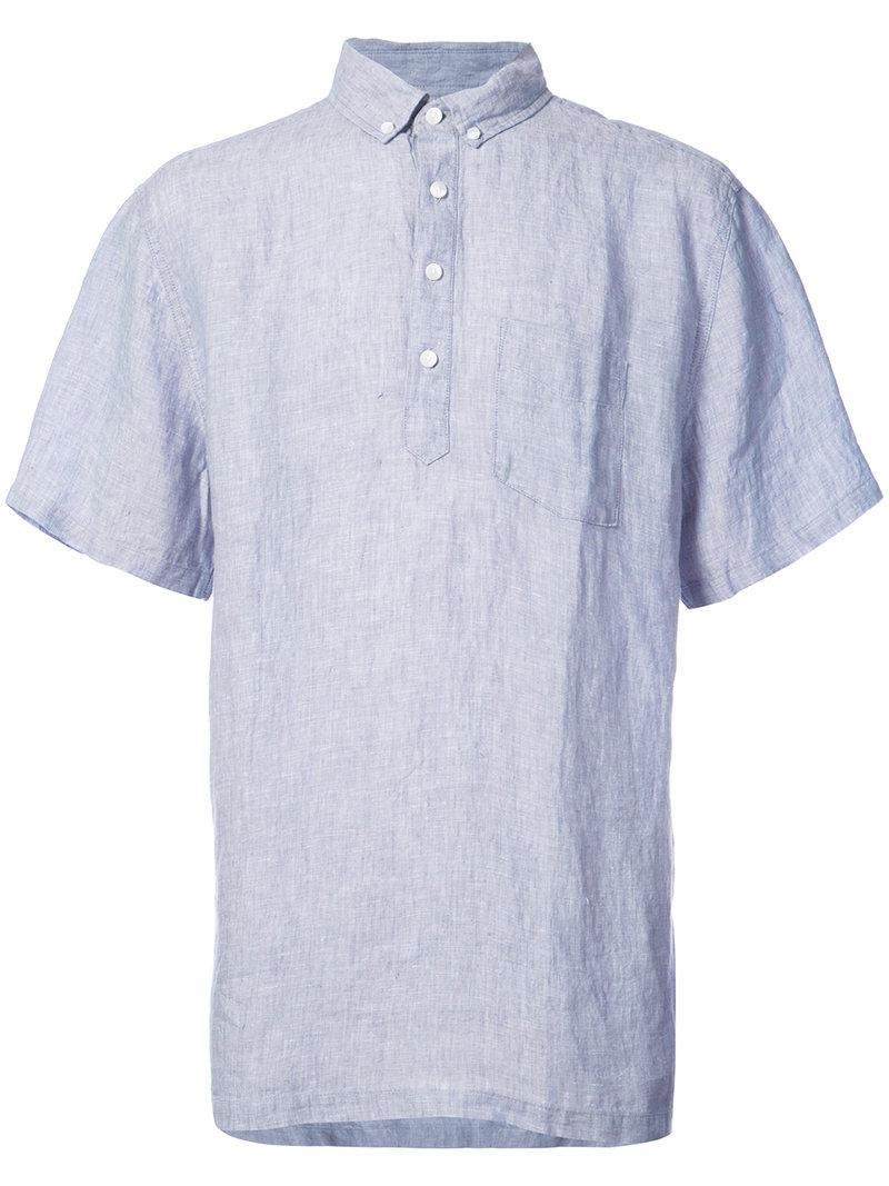 Onia Linen Josh Pullover Short Sleeve 