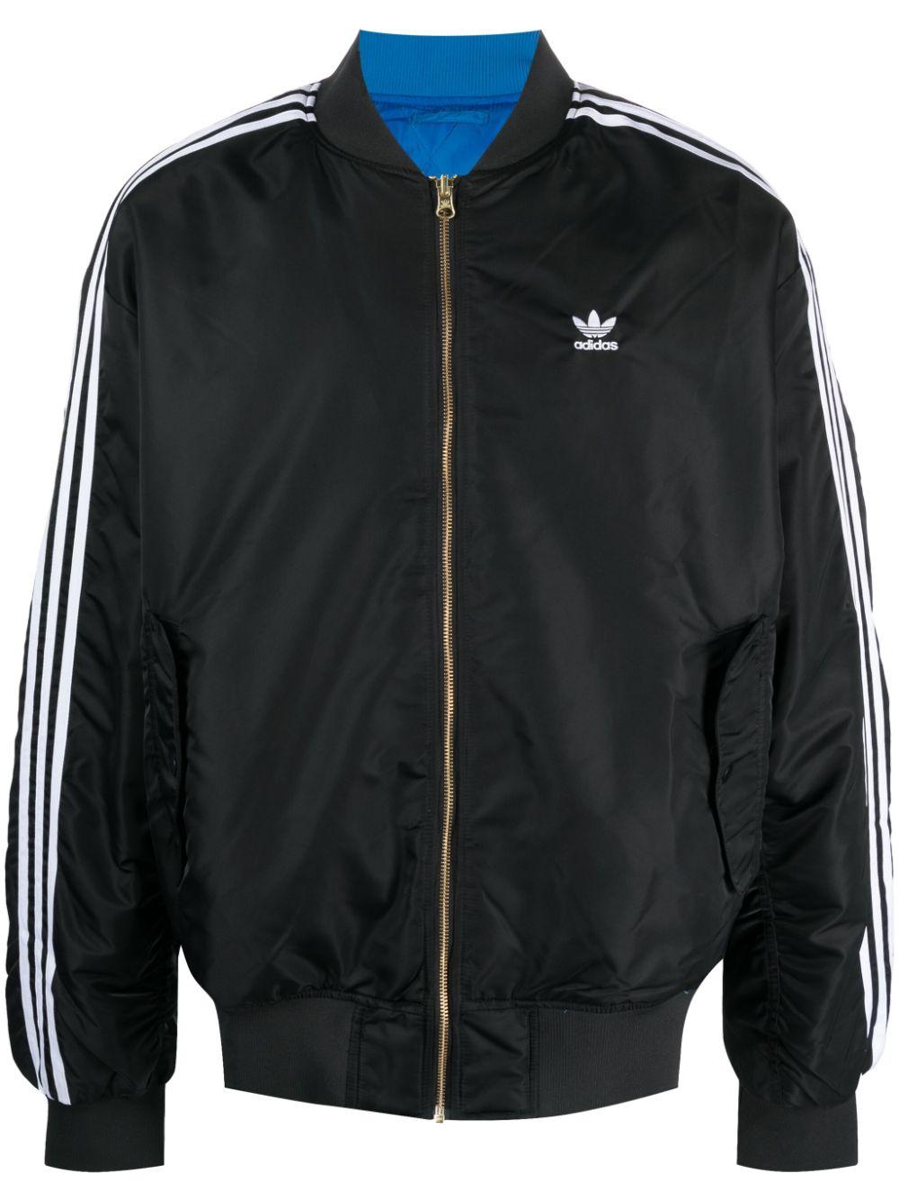 adidas Reversible Oversized Bomber Jacket in Black for Men Lyst
