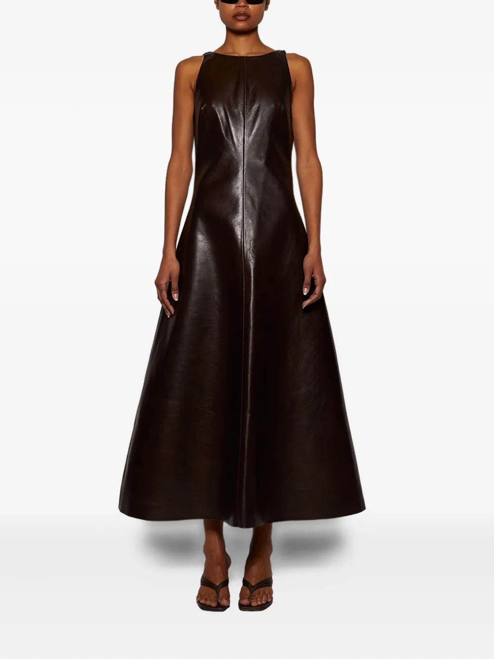 ワンピース ENTIRE STUDIOS LONG GREY DRESS IN NYLON BLEND Entire Studios Long grey dress in nylon blend – AUMI 4