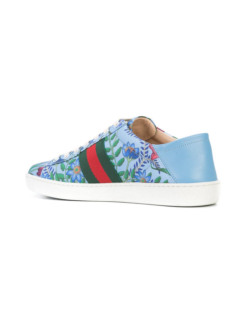gucci floral sneakers women