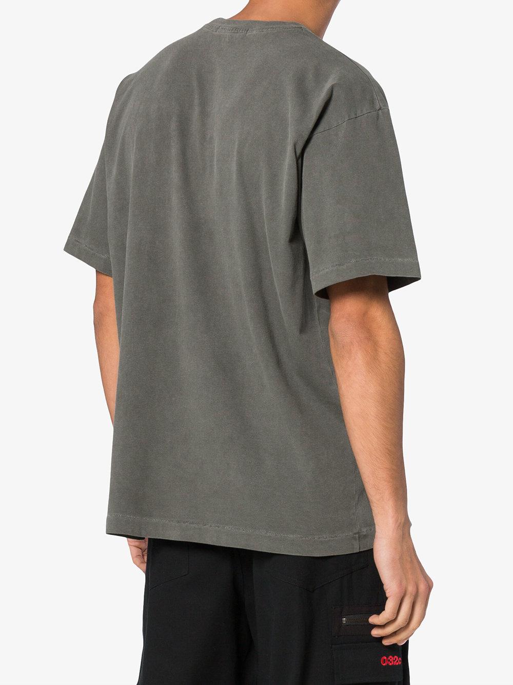 Yeezy Classic Cotton Short Sleeve T Shirt in Grey (Gray) for Men - Lyst
