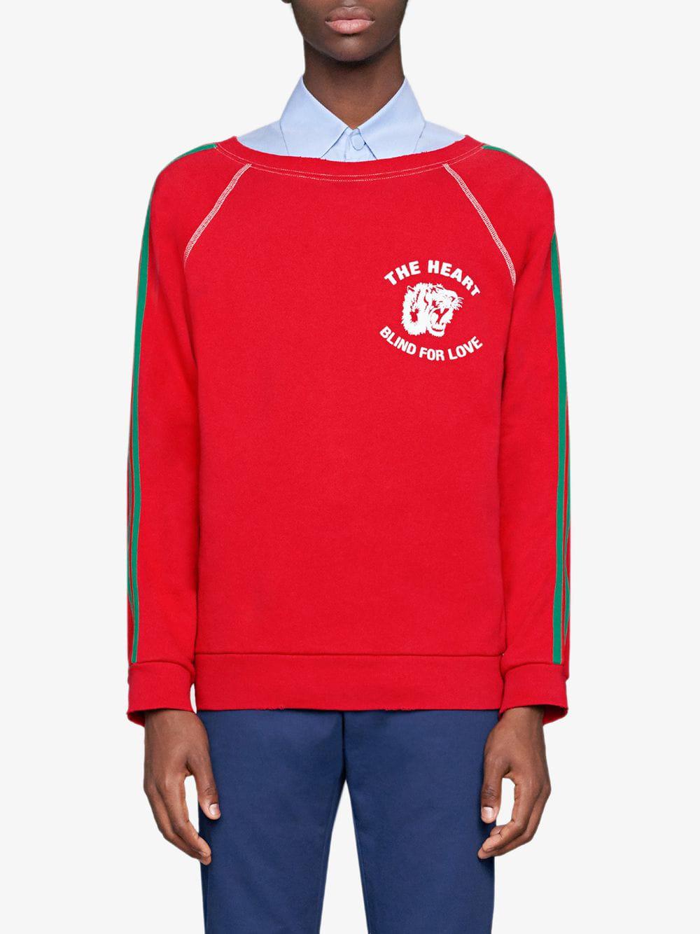 Gucci Spiritismo Sweatshirt in Red for - Lyst