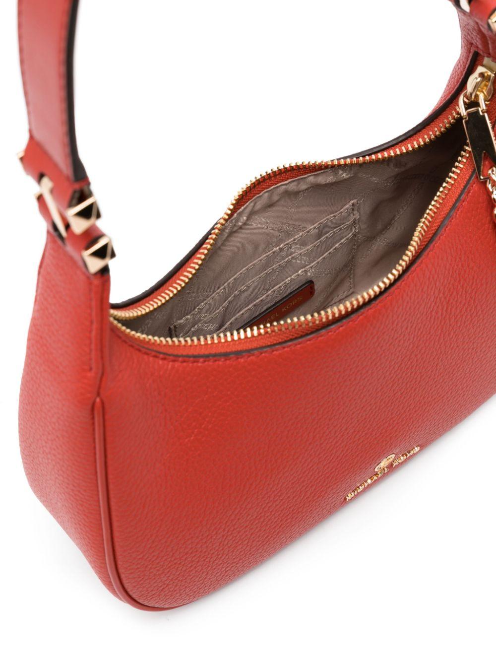 Michael Kors Ginny Ladies Small Bright Red Leather Crossbody Bag