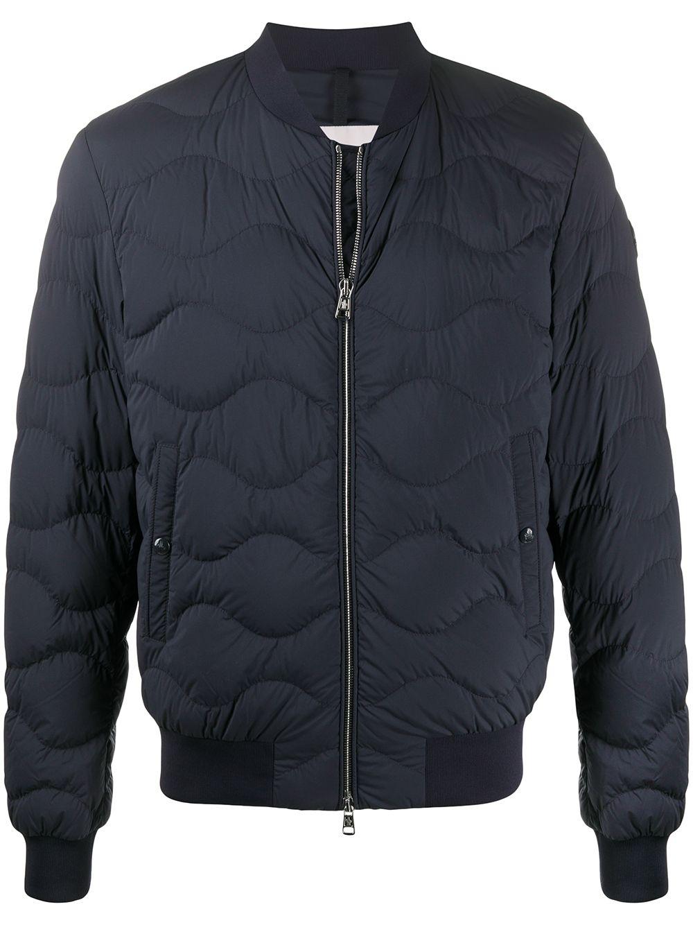 blue moncler bomber jacket