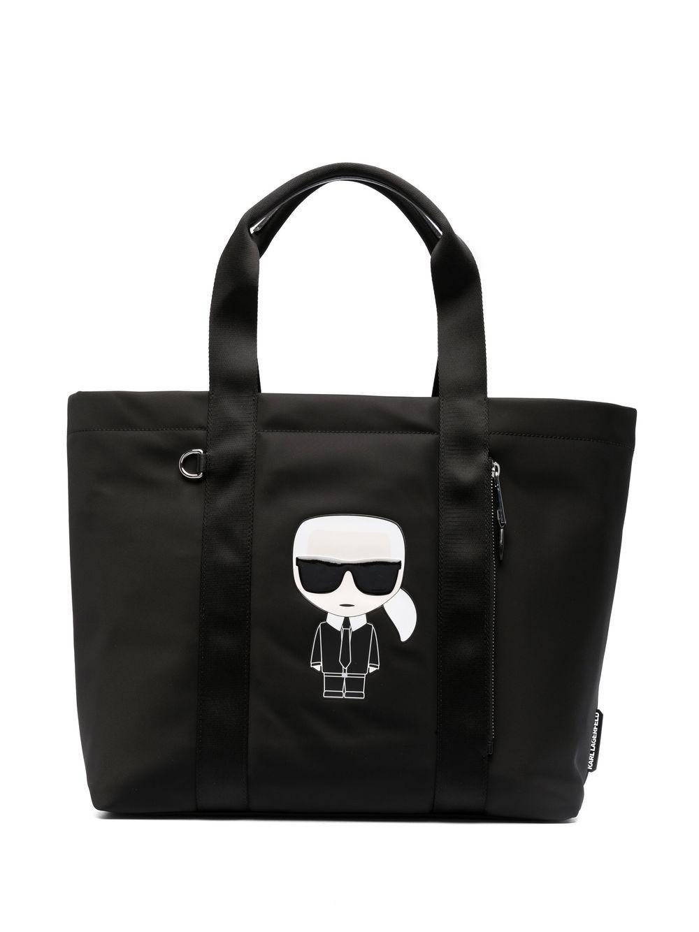 Karl Lagerfeld Ikonik Karl Tote Bag in Black | Lyst