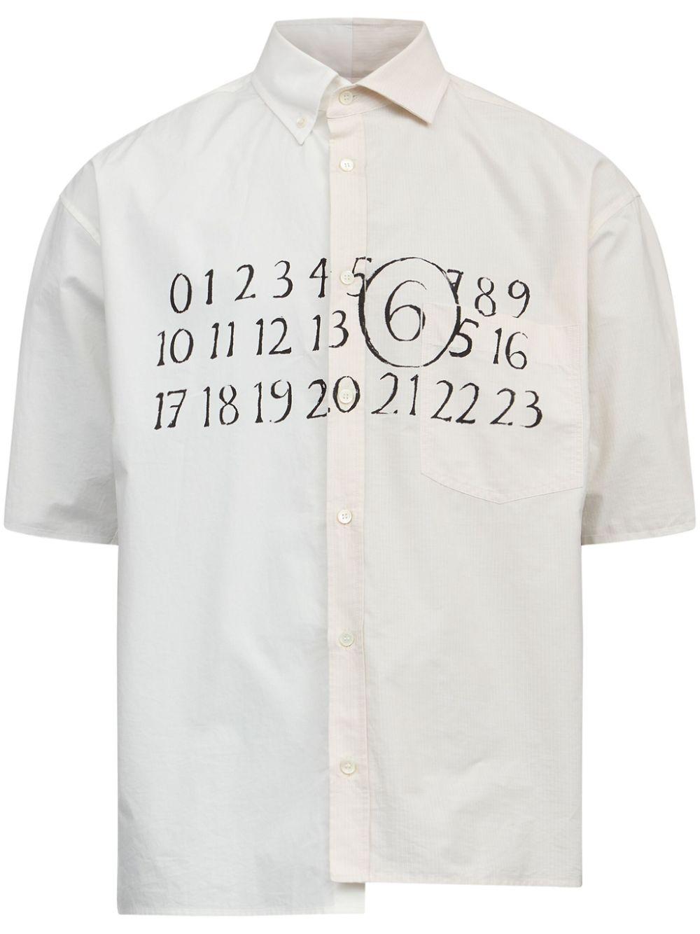 MM6 by Maison Martin Margiela メンズ ホワイト アシンメトリー 