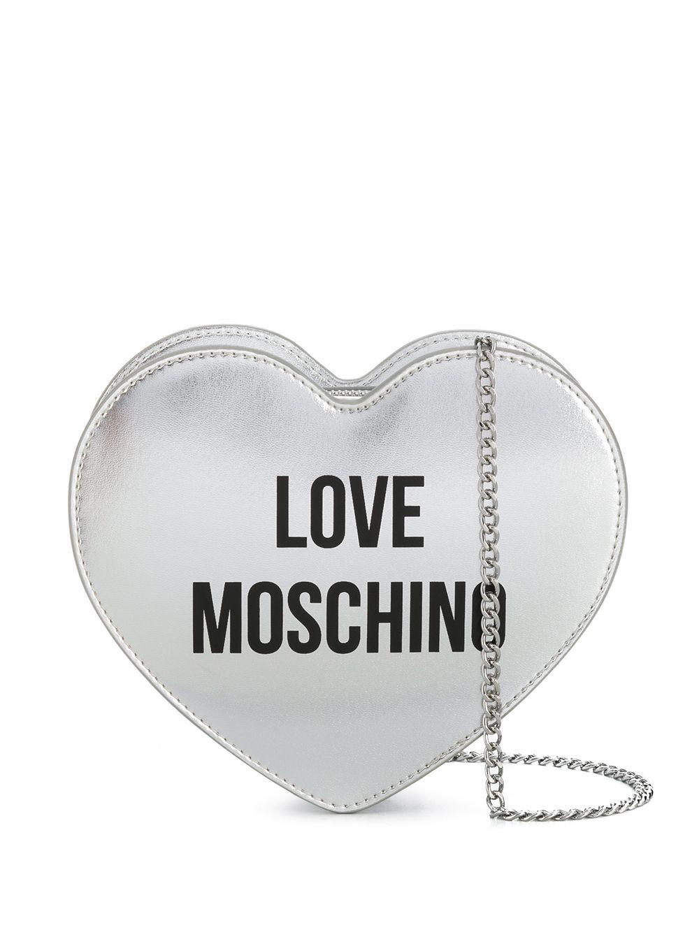 Love Moschino Heart-shaped Logo Shoulder Bag | Lyst