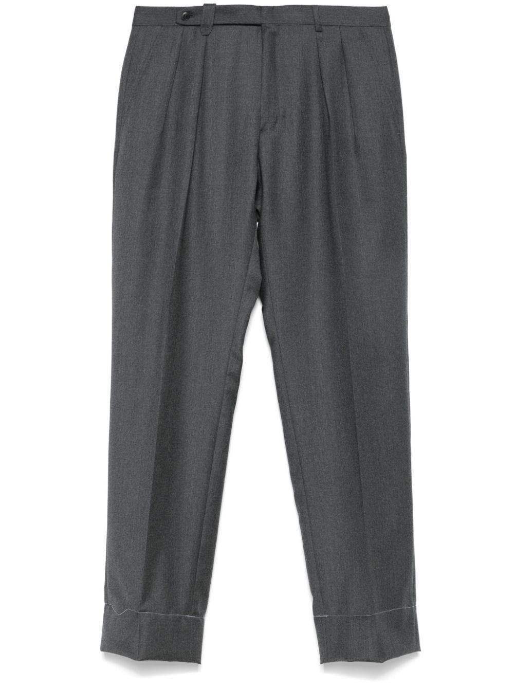 Brioni メンズ グレー ウールパンツ パンツ・スラックス・チノパン