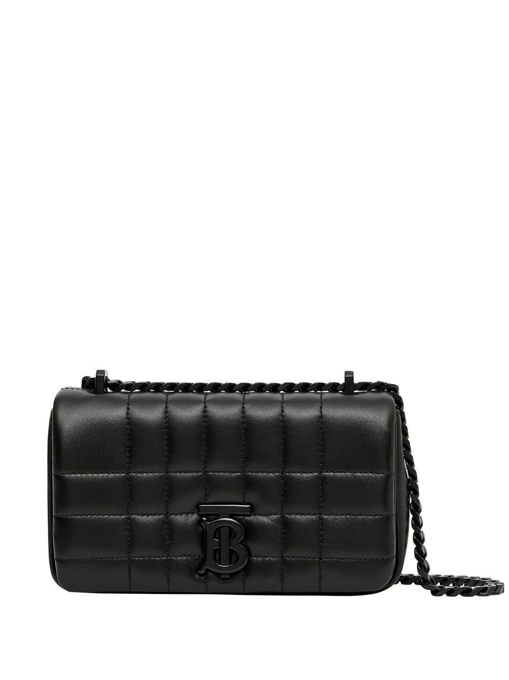 Burberry Mini Lola Quilted Crossbody Bag in Black Lyst