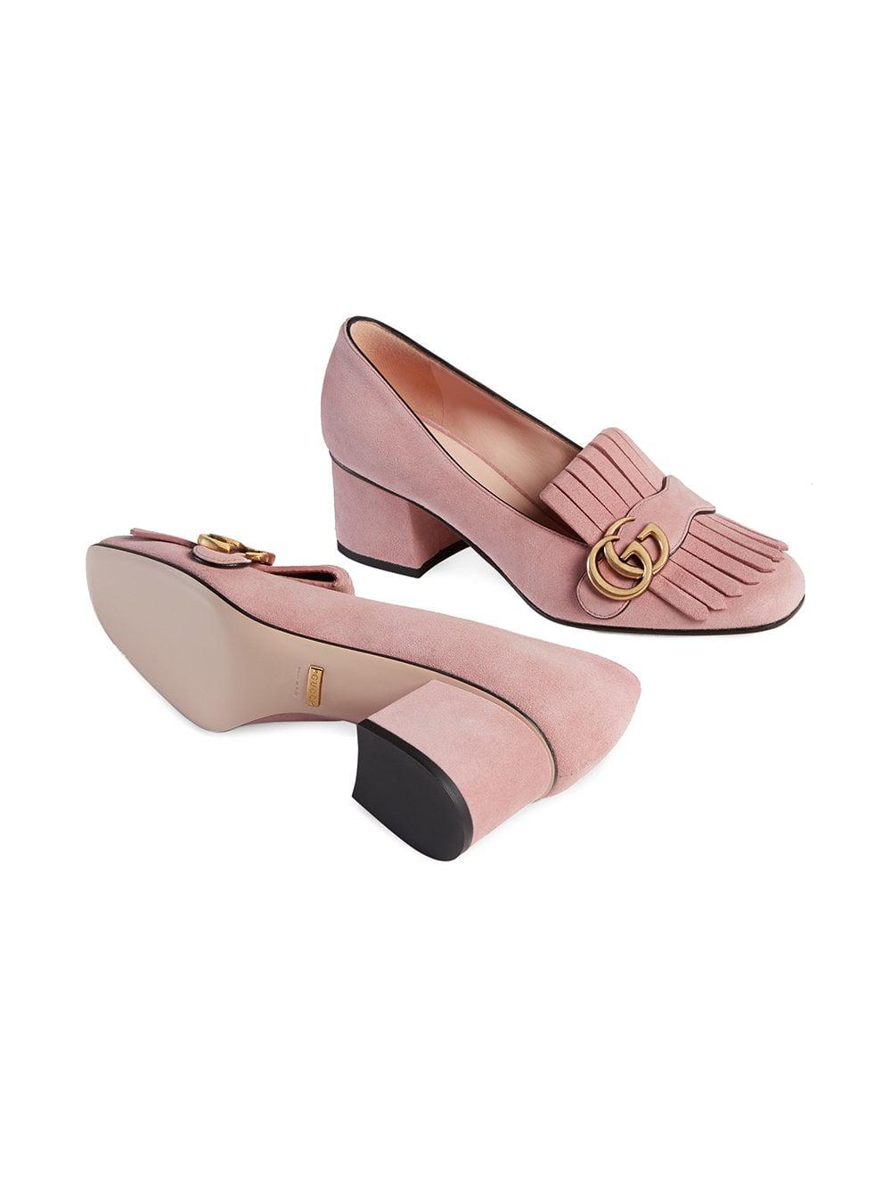 gucci marmont shoes pink