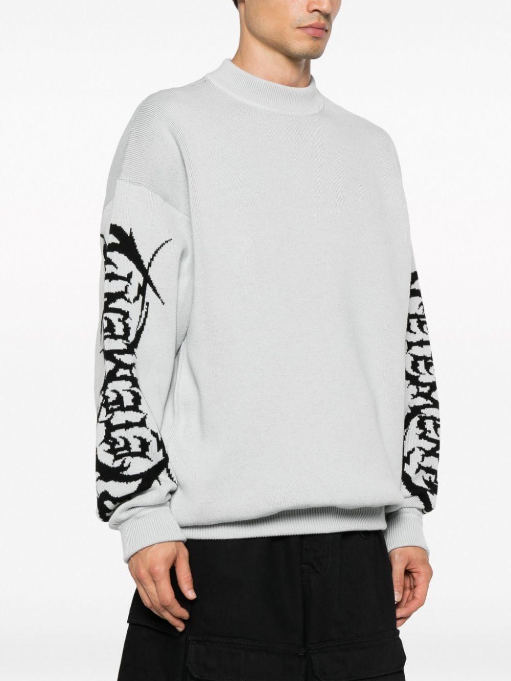 Vetements Logo print Merino Wool Jumper in White for Men Lyst