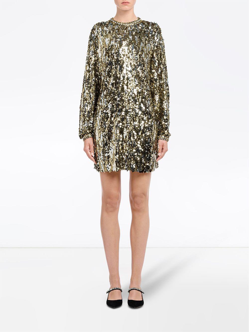 prada sequin dress