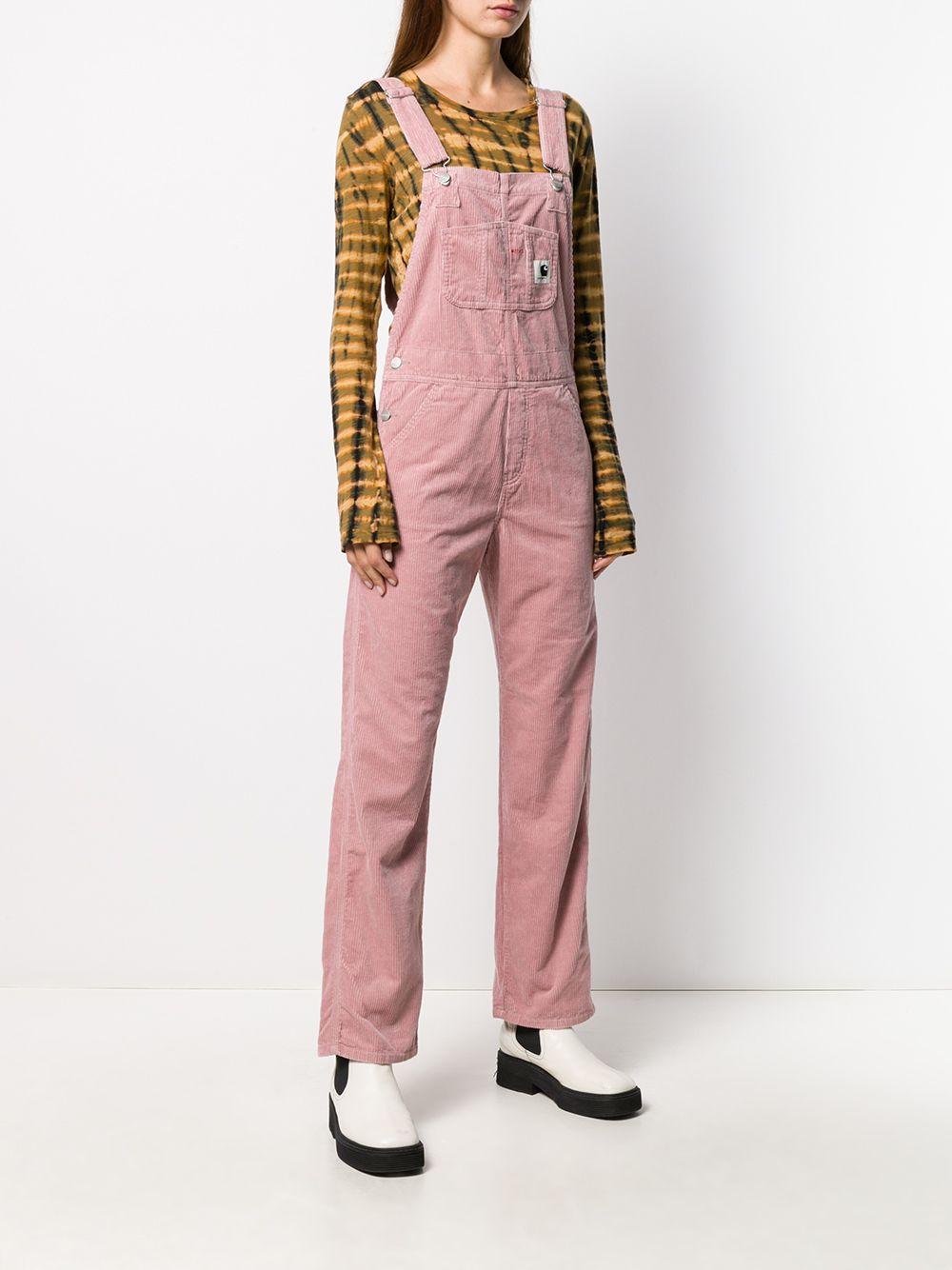 Carhartt WIP Cord Full-length Dungarees in Pink | Lyst UK