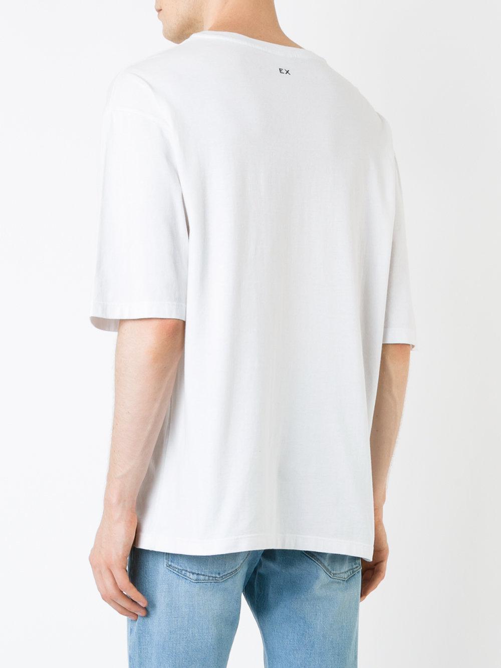 EX Infinitas Cotton Surf Sticker T-shirt in White for Men - Lyst