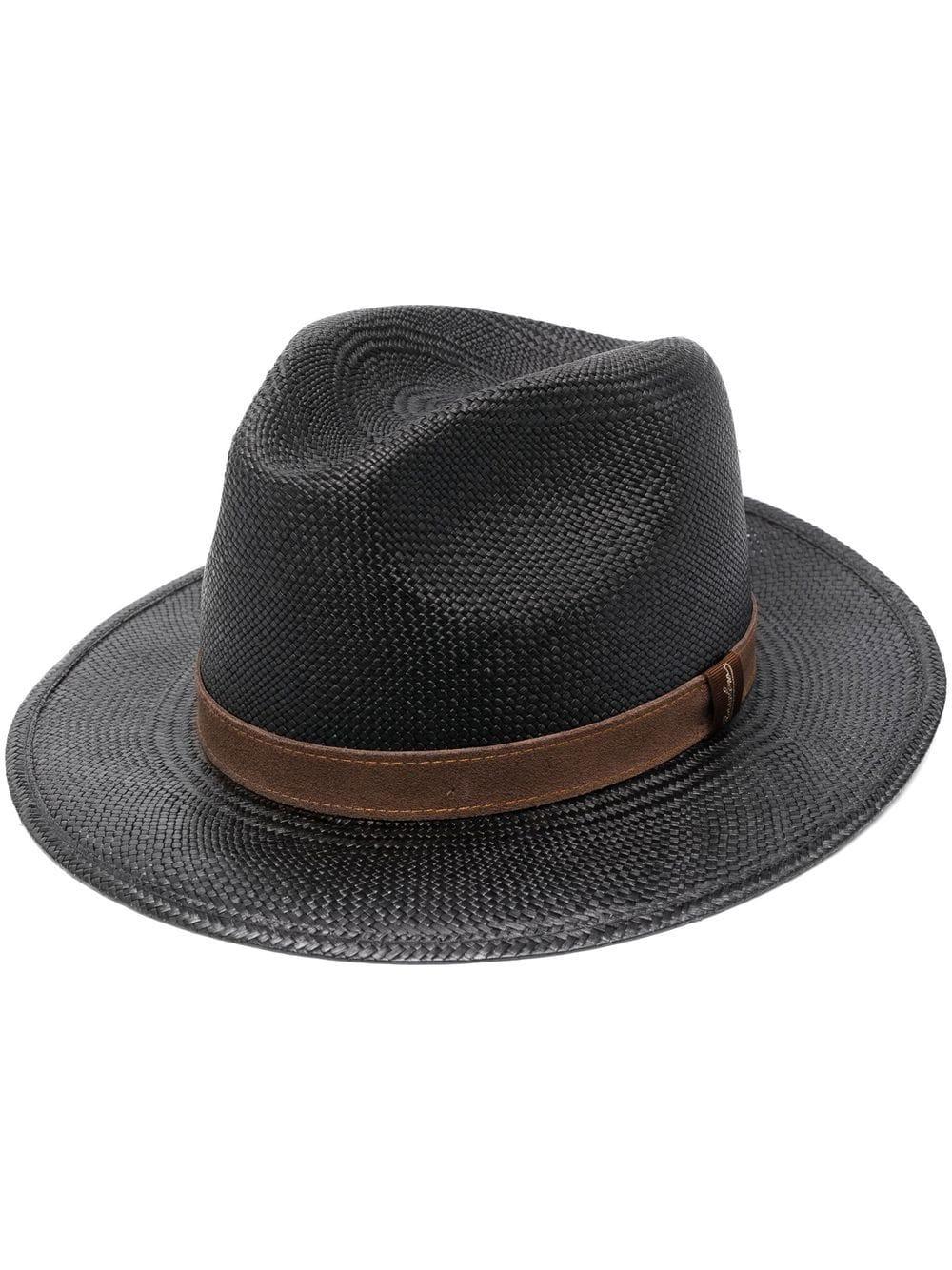 Borsalino Panama Straw Hat in Black Lyst Canada