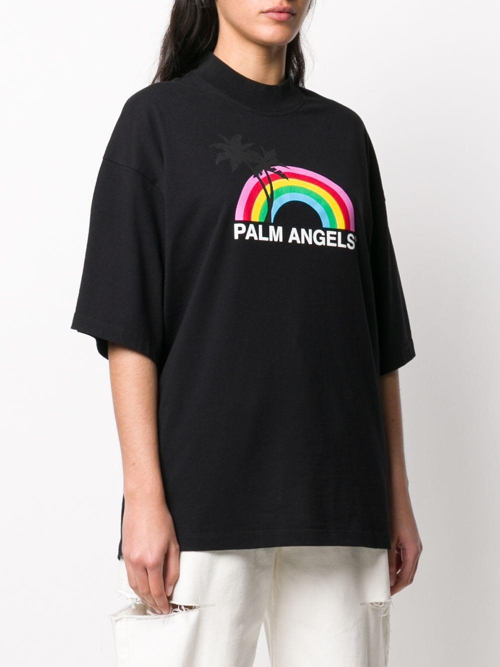 Palm Angels Rainbow Oversized T-shirt in Black | Lyst