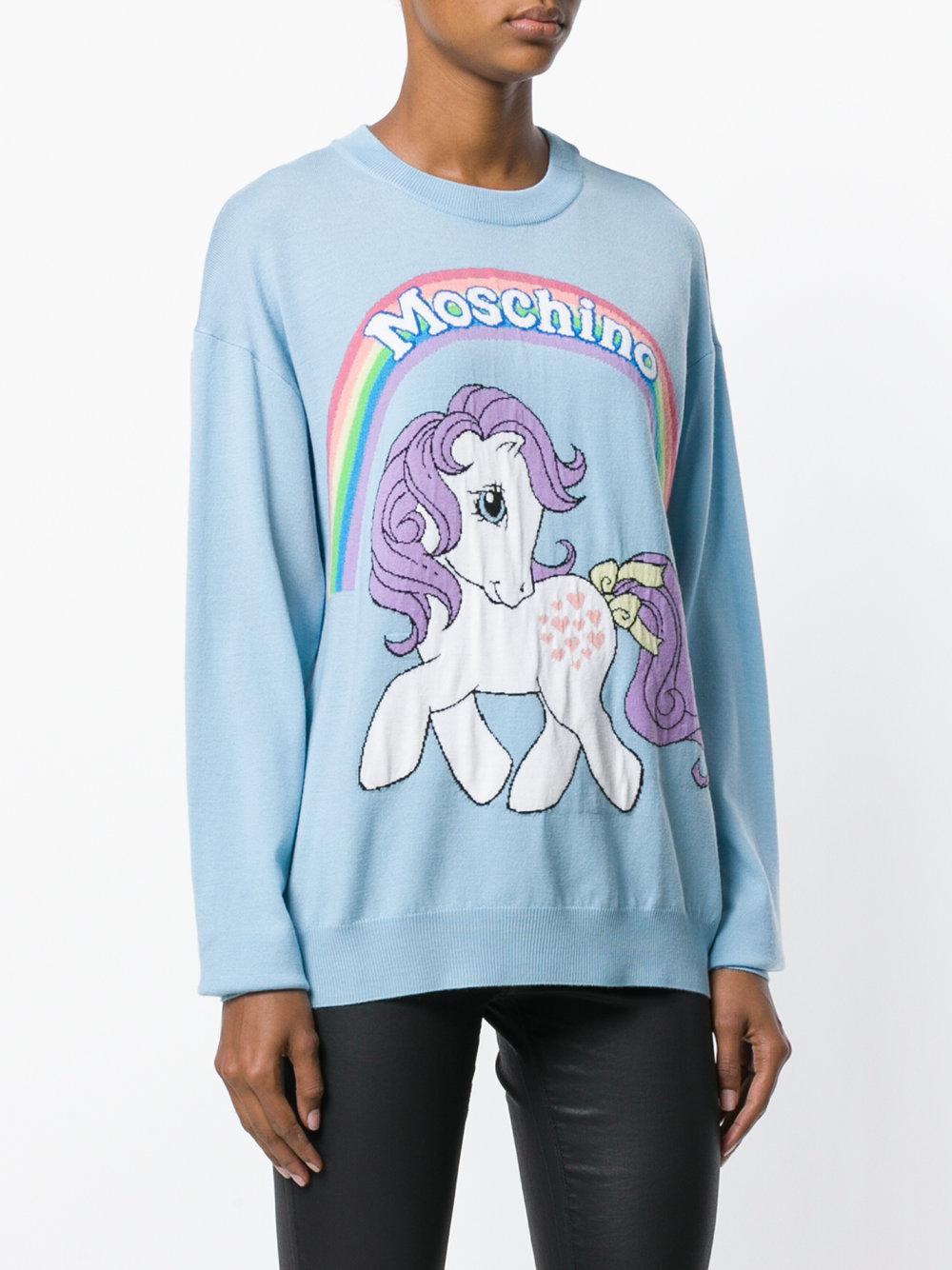 moschino pony sweater