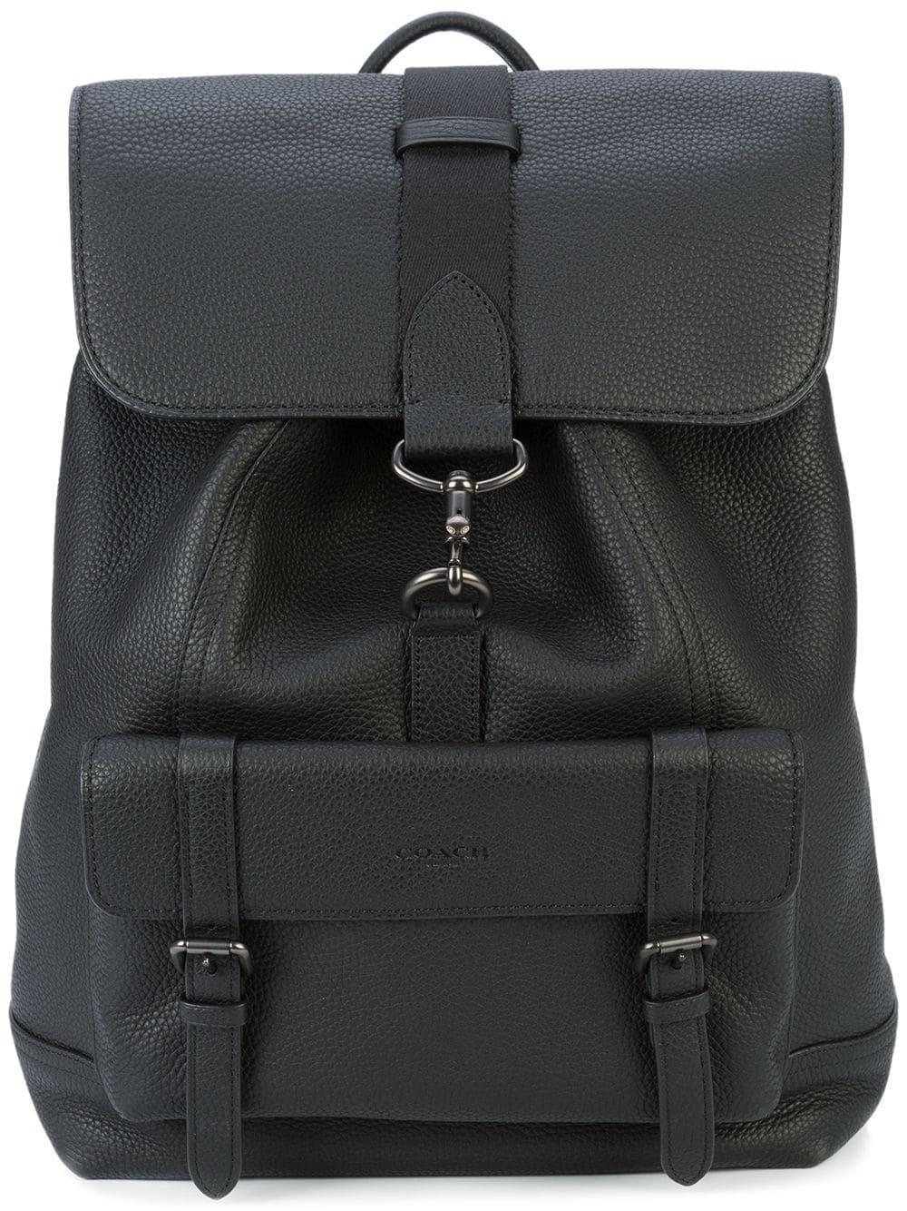 Coach Leather Bleecker Backpack In Black For Men Lyst 6557