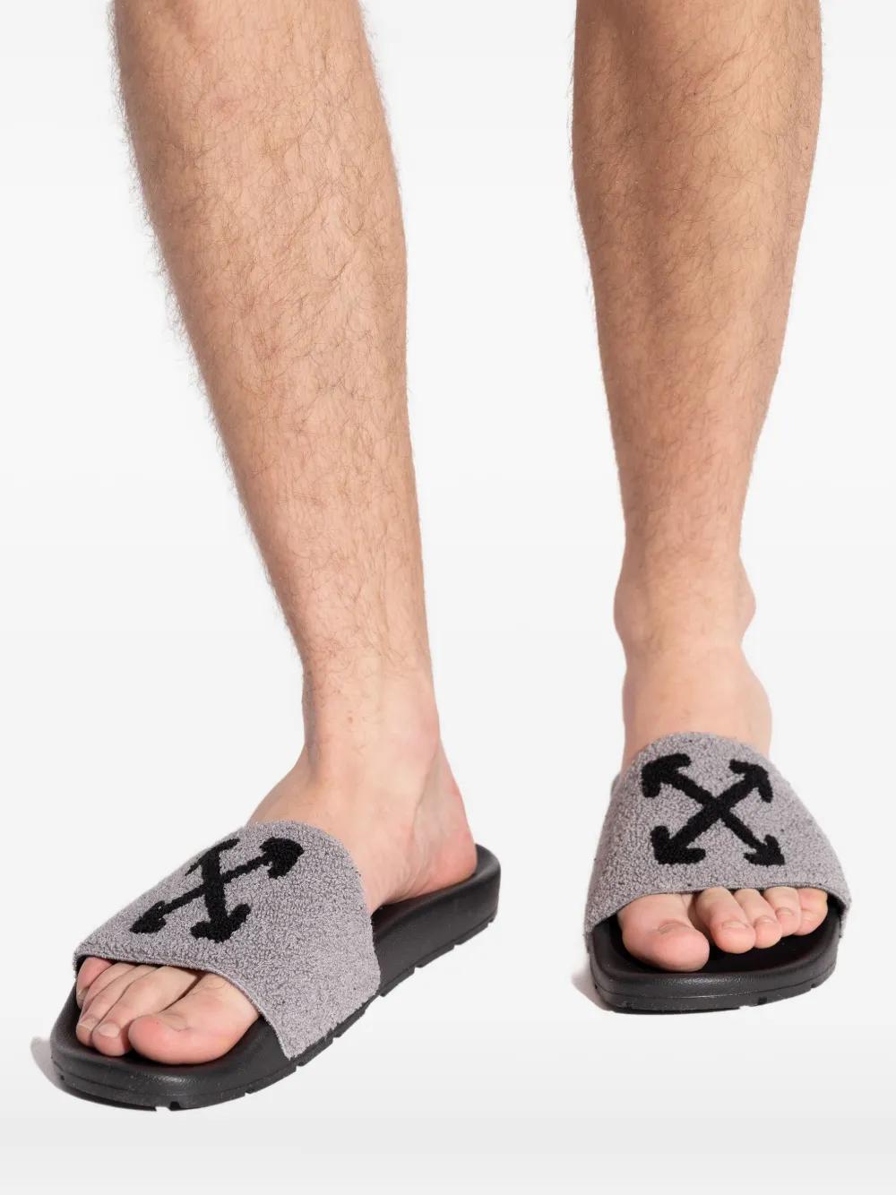 OFF-WHITE Virgil Abloh Rubber Sandals Arrow Pool Sliders Blue Size 40 Off-White c/o Virgil Abloh Arrow Slider in Blue for Men | Lyst main image 3