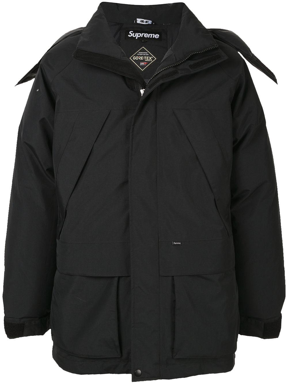 Supreme Gore-tex 700-fill Down Jacket in Black for Men | Lyst