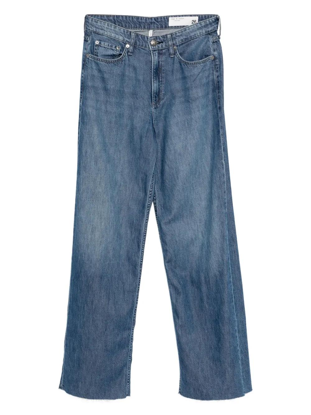 【関税込み】rag & bone グレー Logan ワイドレッグジーンズ Logan Wide-Leg Jean | rag & bone