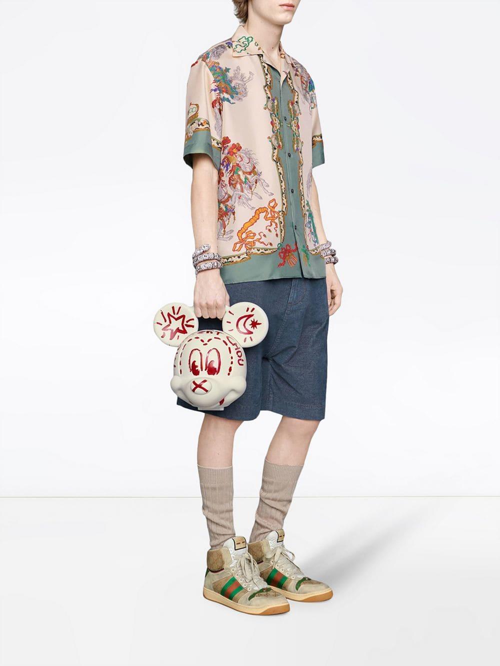 gucci mickey mouse top handle