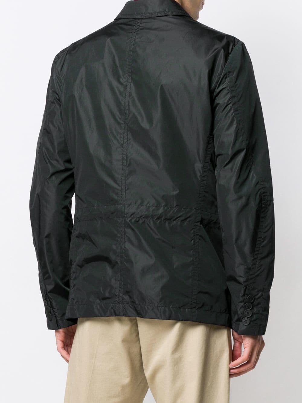 Peuterey Buttoned Waterproof Jacket in Black for Men - Lyst