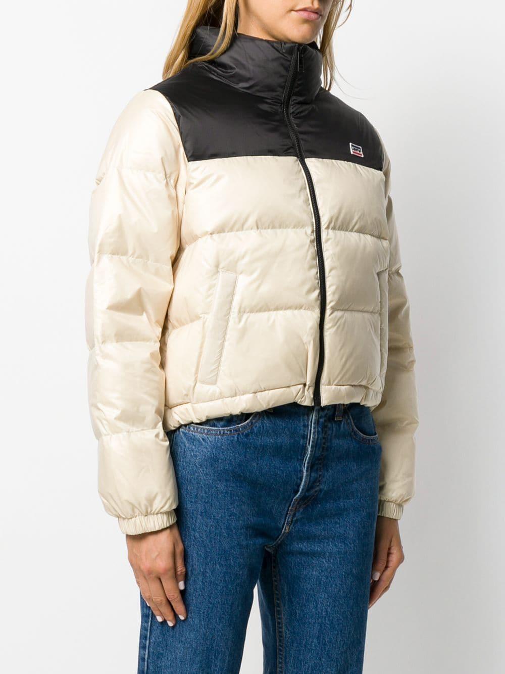 levi's cropped puffer jacket