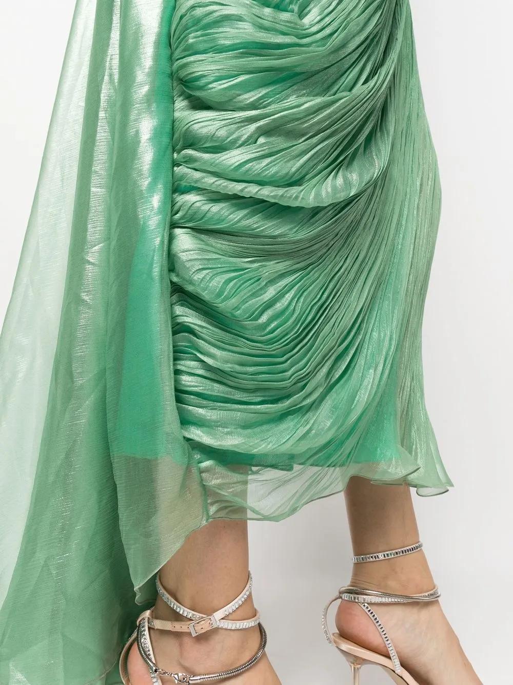 maria lucia hohan sada chiffon dress in green MARIA LUCIA HOHAN Sada Chiffon Dress SIZE: XS