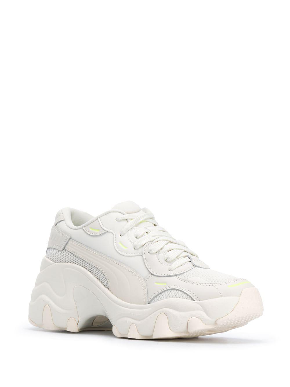 puma pulsar wedge sneakers in gray