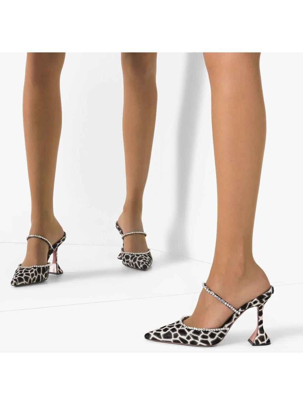 leopard print mules