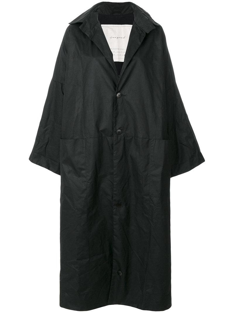 Toogood Cotton Doorman Coat in Black - Lyst