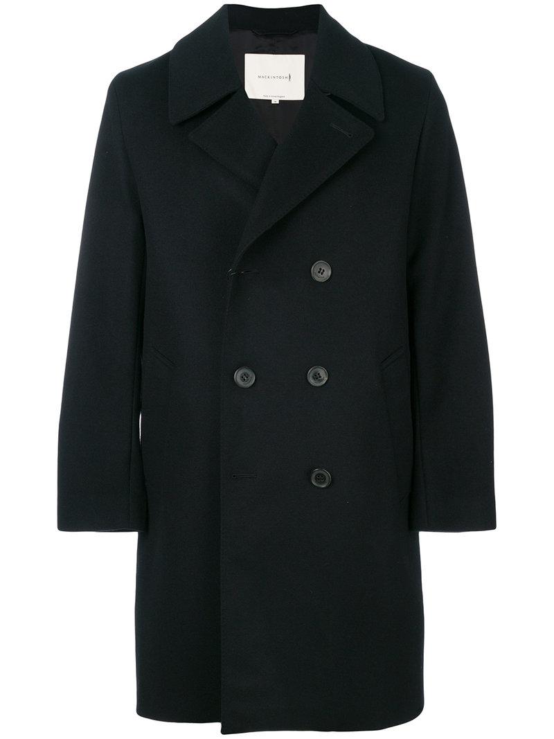 Lyst - Mackintosh Double Breasted Coat in Black for Men